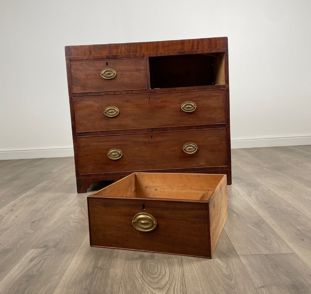 Antique 18th Century Inlaid Chest Of Drawers In Mahogany View III