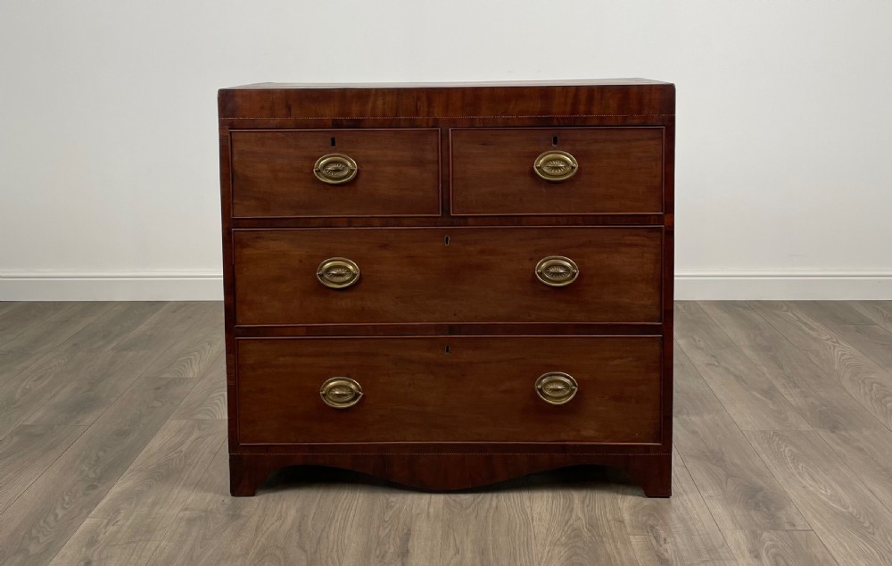 Antique 18th Century Inlaid Chest Of Drawers In Mahogany View V