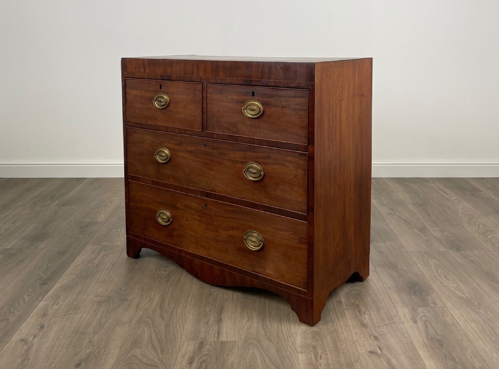 Antique 18th Century Inlaid Chest Of Drawers In Mahogany View VI