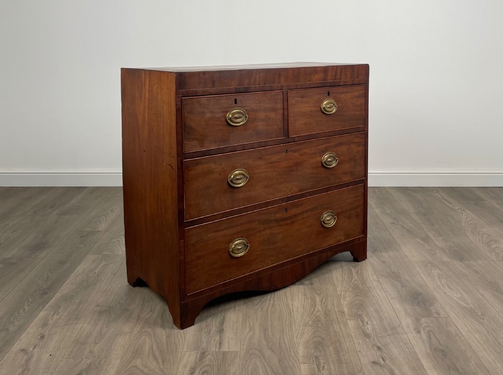 Antique 18th Century Inlaid Chest Of Drawers In Mahogany View XII