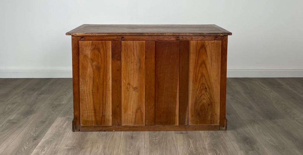 Antique 19th Century Pedestal Desk In Oak View VI
