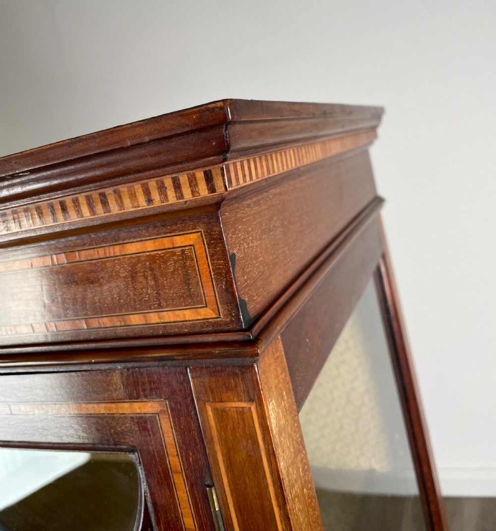 Antique 19th Century Display Cabinet In Mahogany View X