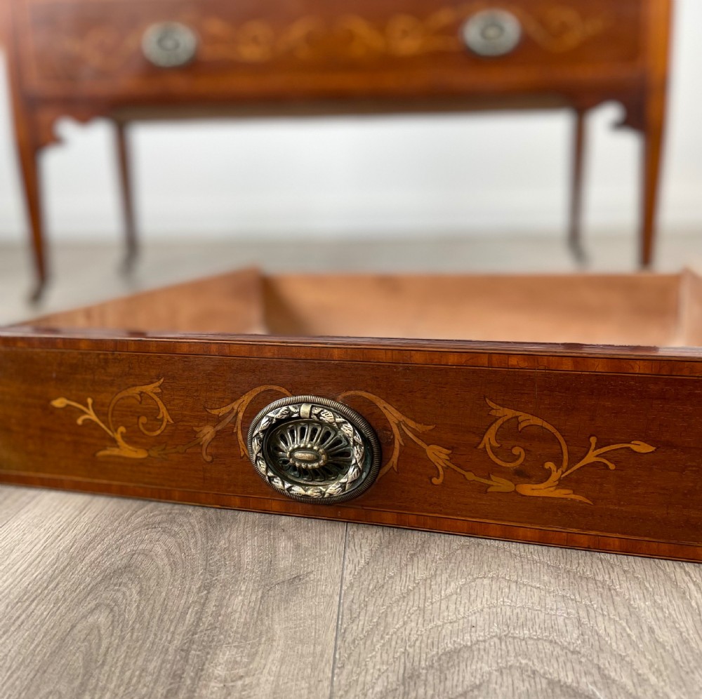 Antique 19th Century Inlaid Chest Of Drawers In Mahogany View IV
