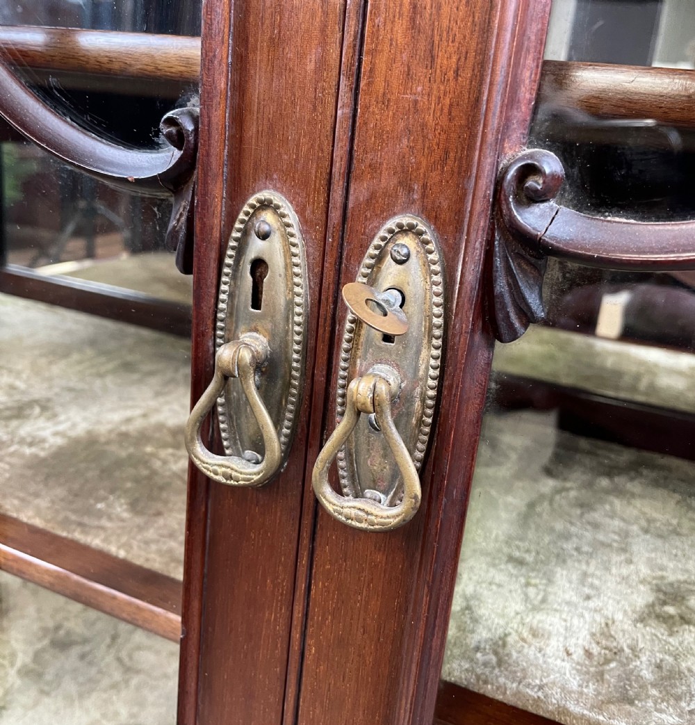 Antique 19th Century Display Cabinet In Mahogany View X