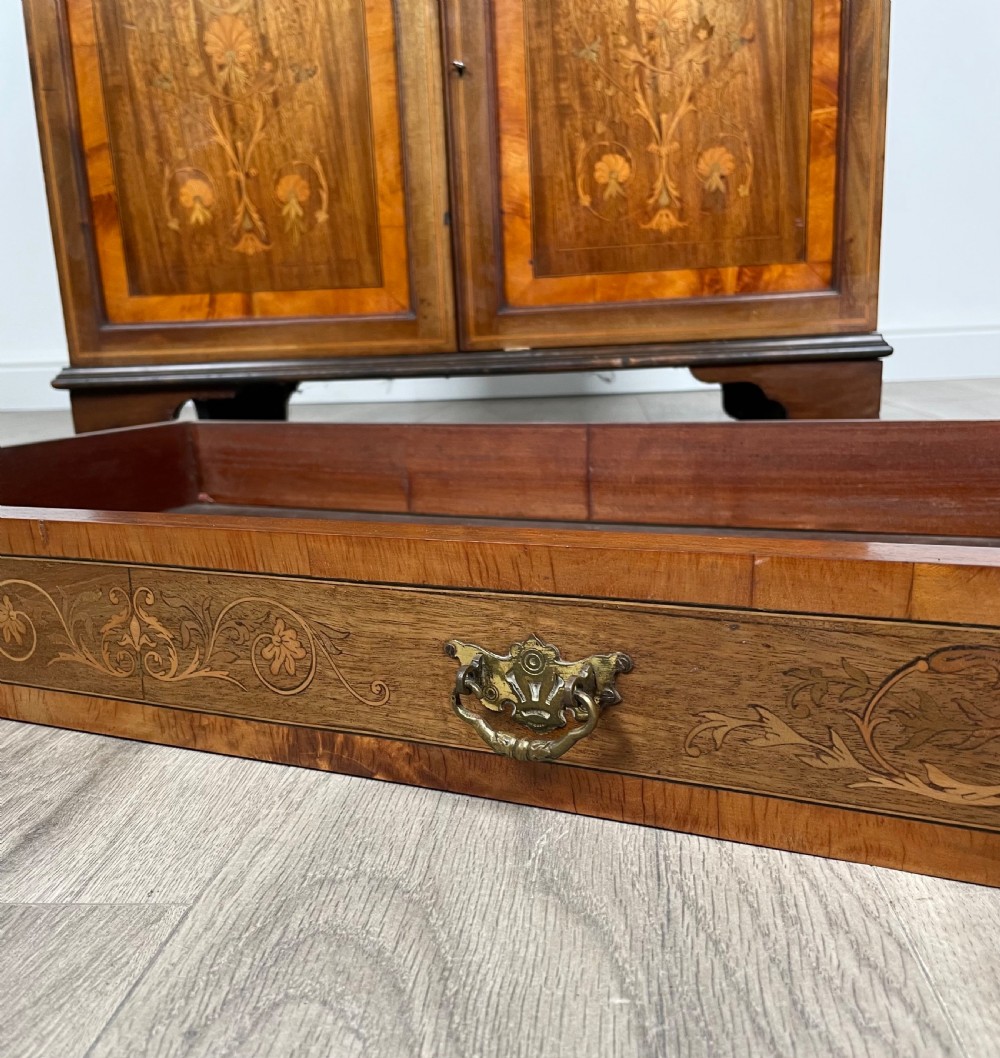 Antique 19th Century Inlaid Bureau Bookcase In Mahogany View X