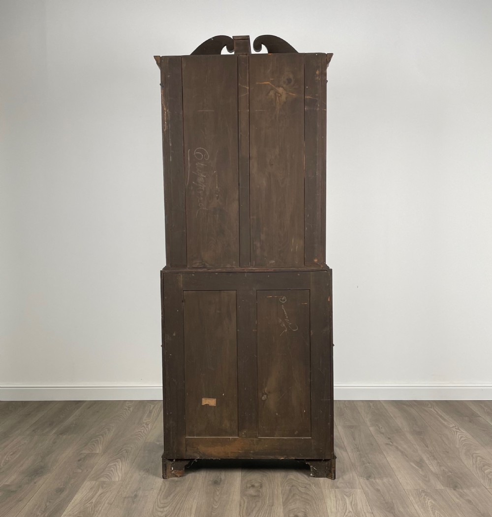 Antique 19th Century Inlaid Bureau Bookcase In Mahogany View XIV