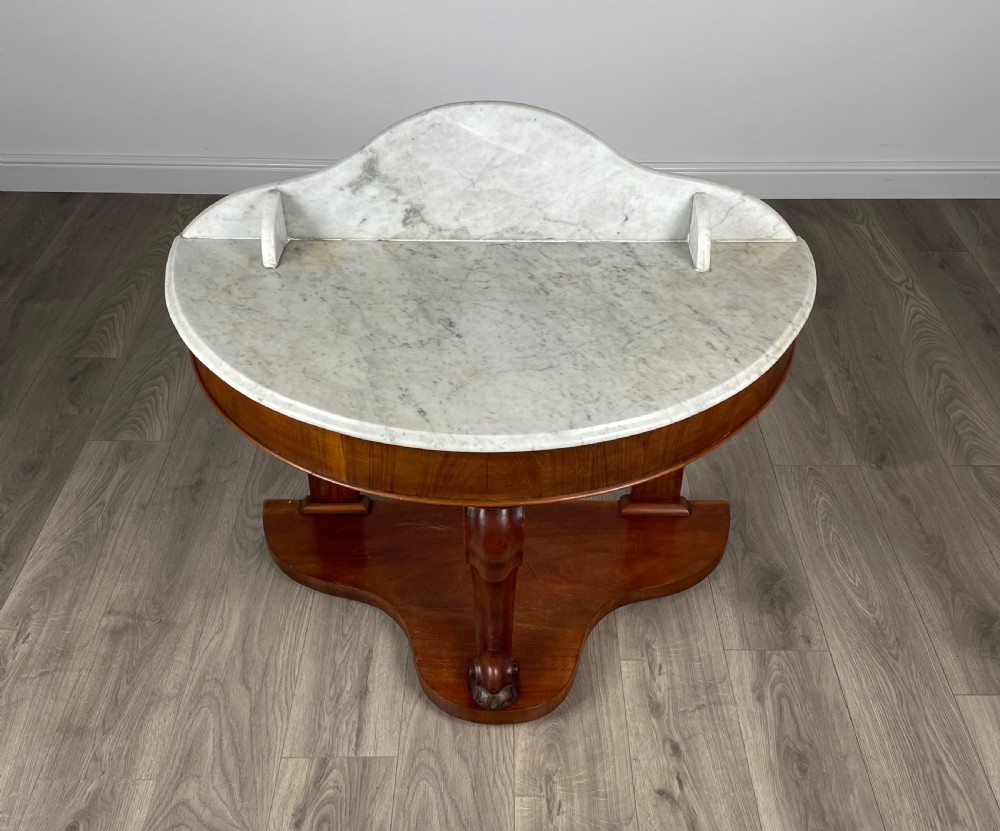 Antique 19th Century Marble Top Washstand In Mahogany View II