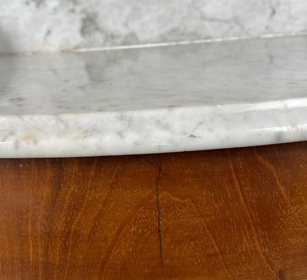 Antique 19th Century Marble Top Washstand In Mahogany View IX