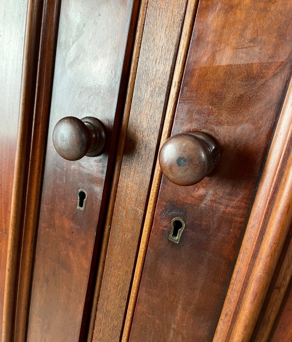 Antique 19th Century Wardrobe In Mahogany View IV