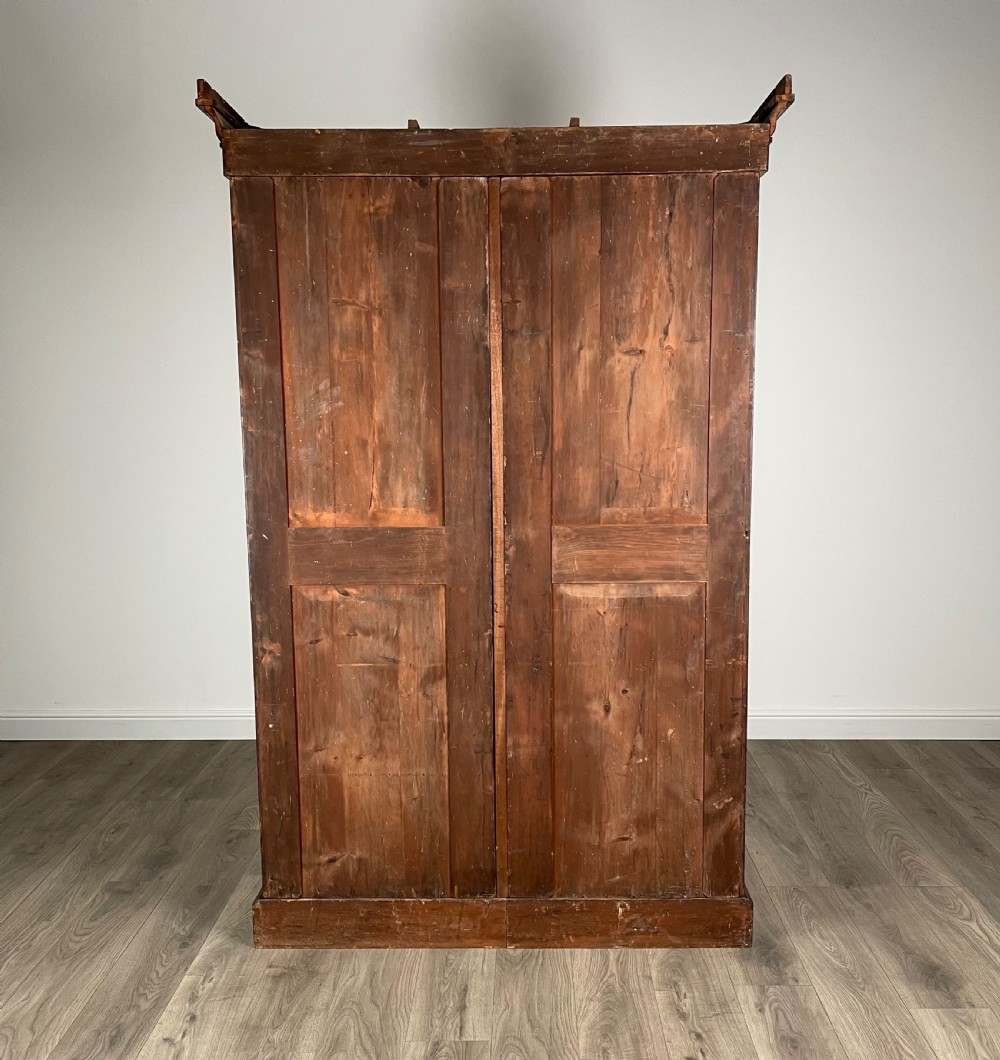 Antique 19th Century Wardrobe In Mahogany View VI