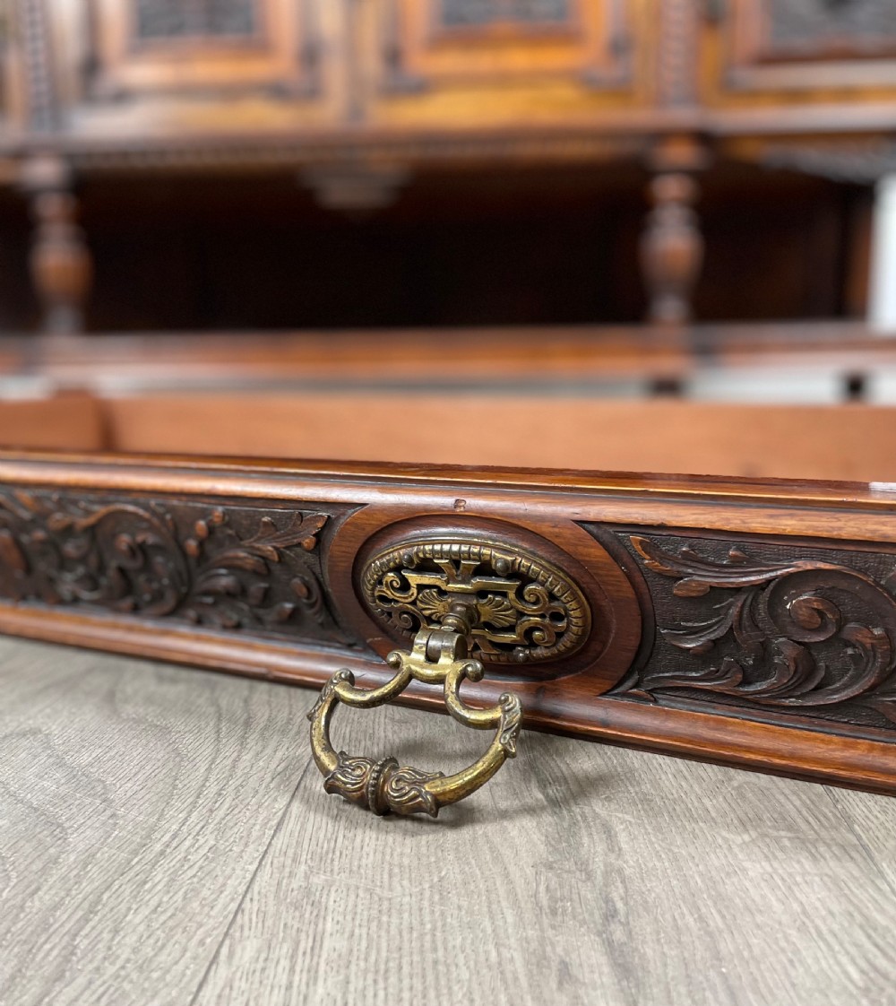 Antique 19th Century Sideboard In Olive Wood View VI