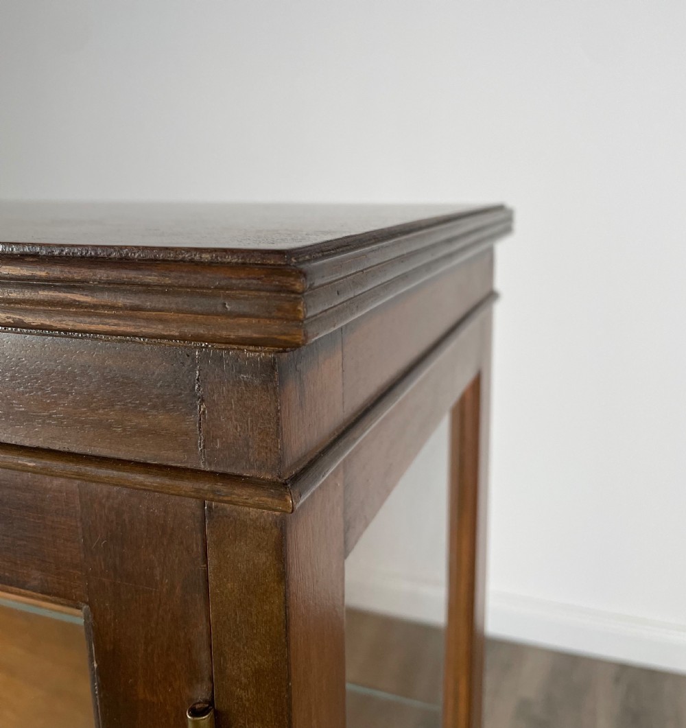 Antique Edwardian Small Display Cabinet In Mahogany View VIII