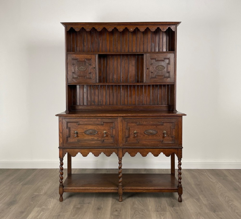 Antique Edwardian Dresser In Oak