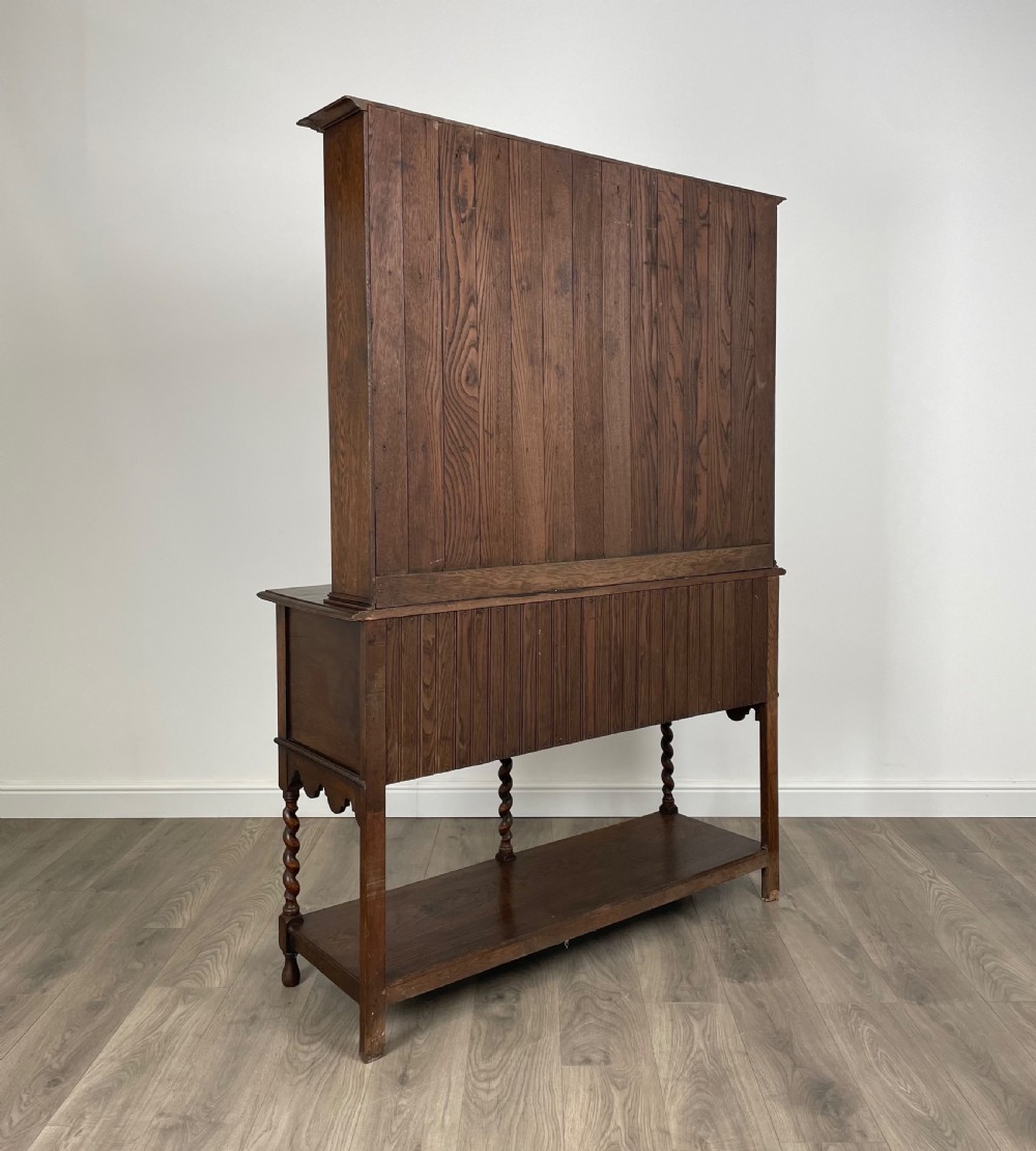 Antique Edwardian Dresser In Oak View IV