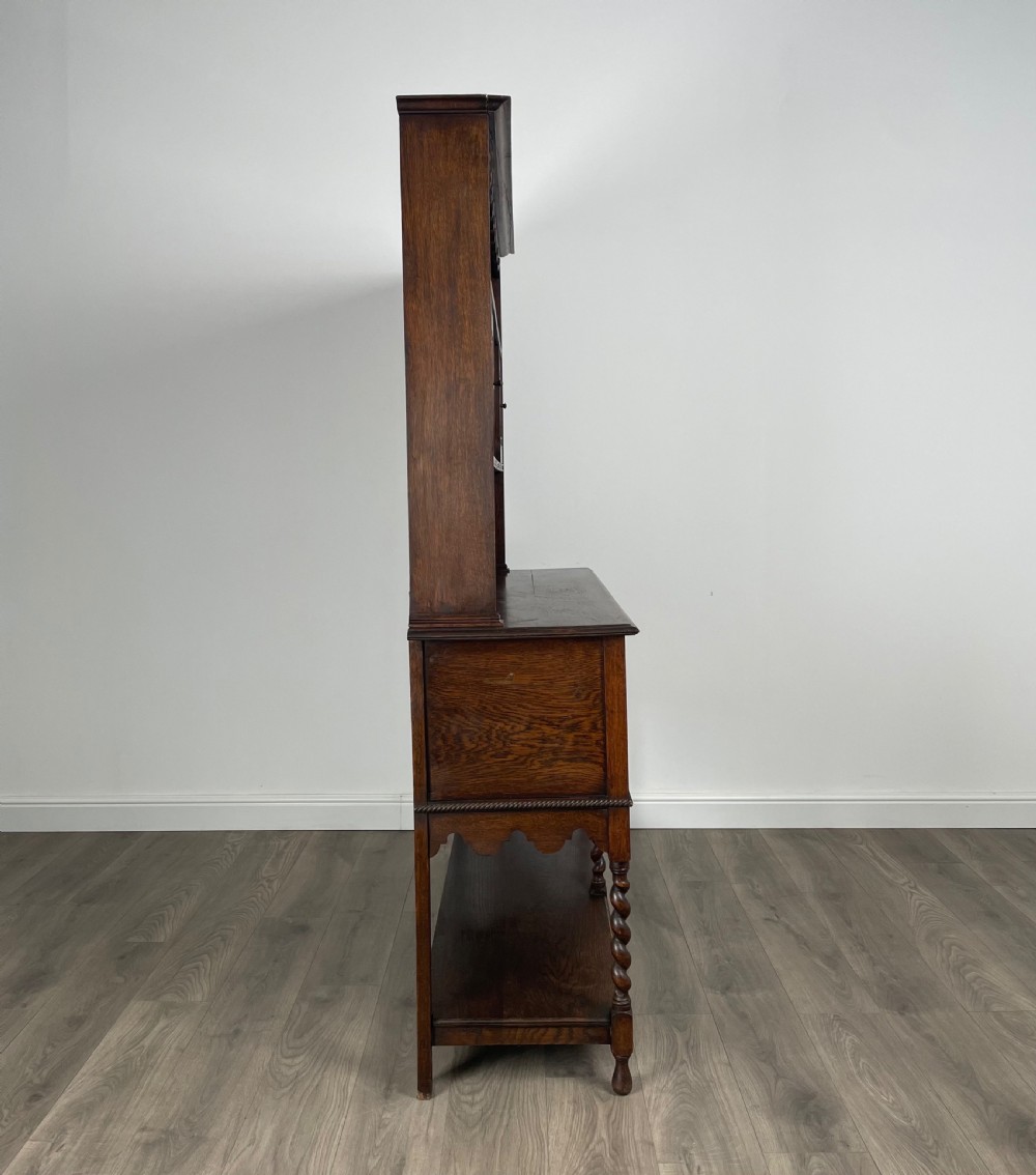 Antique Edwardian Dresser In Oak View VII
