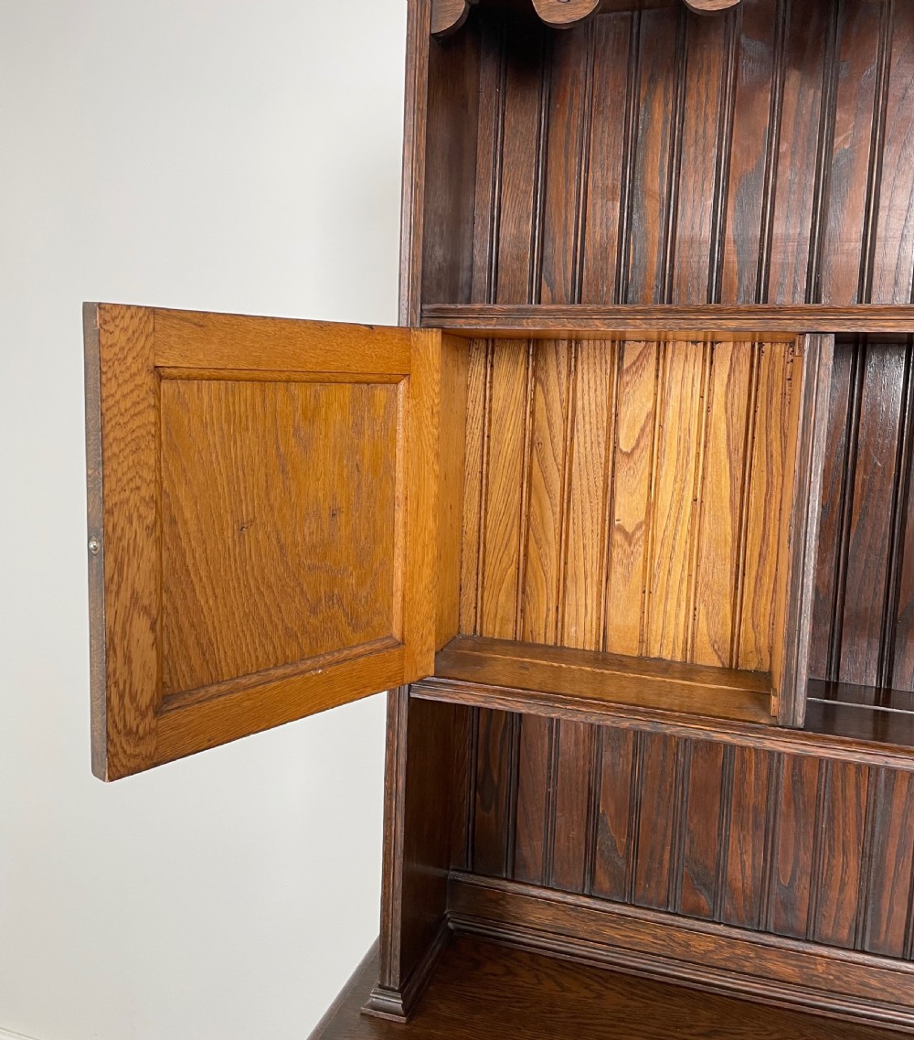 Antique Edwardian Dresser In Oak View X