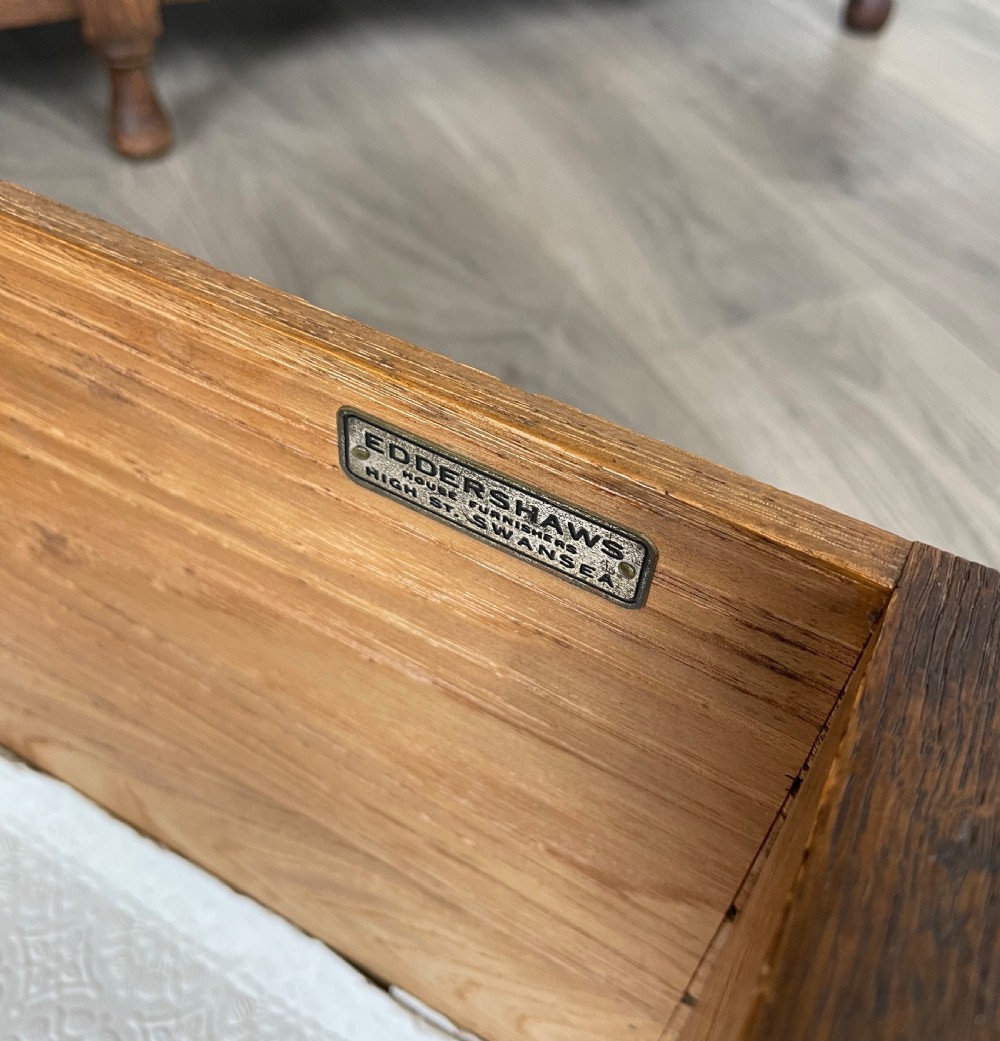Antique Edwardian Dresser In Oak View XIII