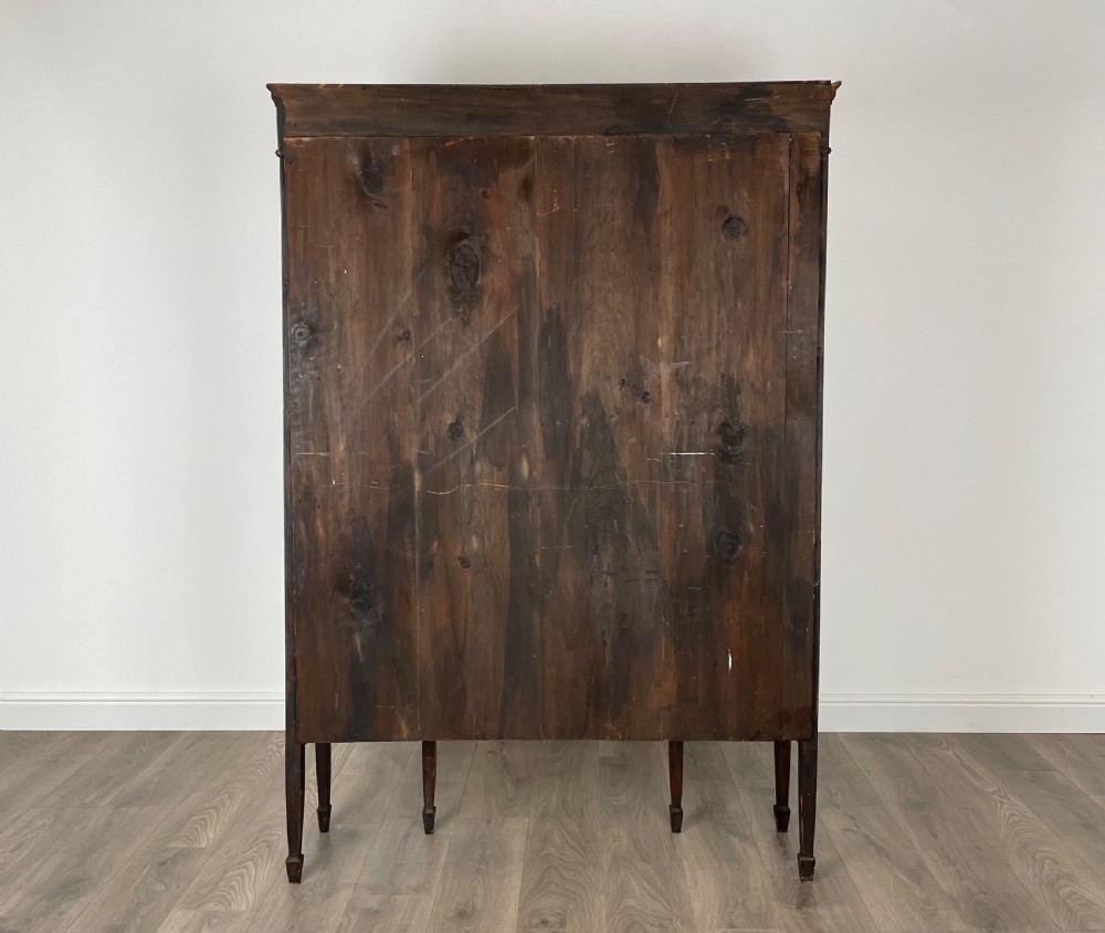 Antique 19th Century Inlaid Display Cabinet In Mahogany View VII