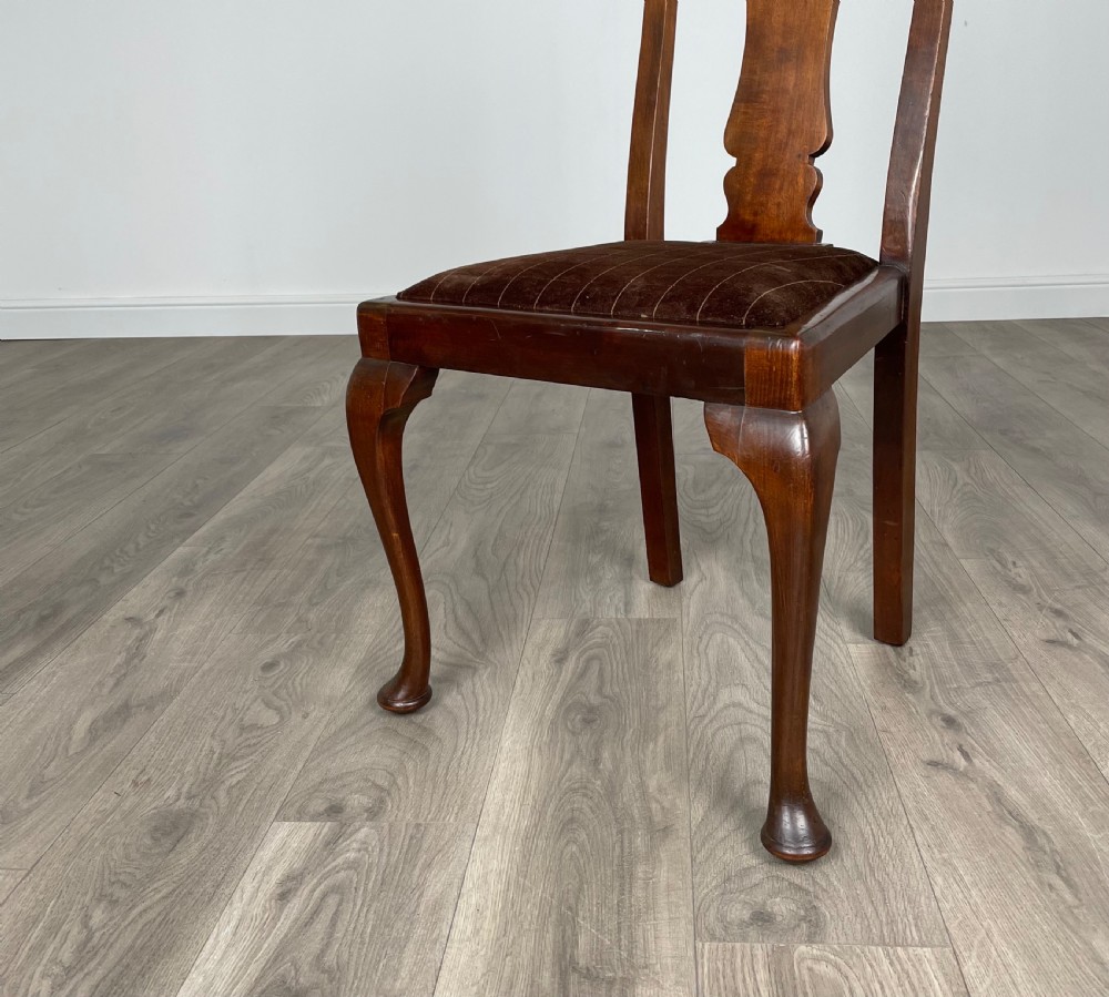 Antique 20th Century Set Of 6 Dining Chairs In Mahogany View VI