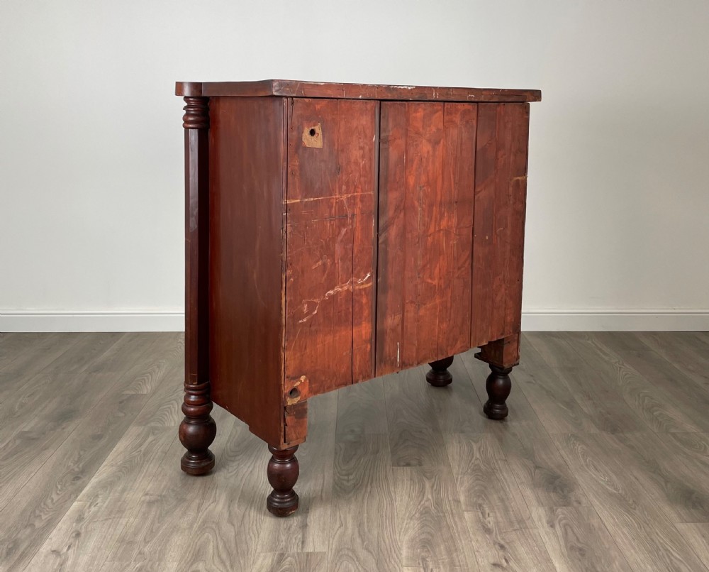 Antique 19th Century Bow Front Chest Of Drawers In Mahogany View VII