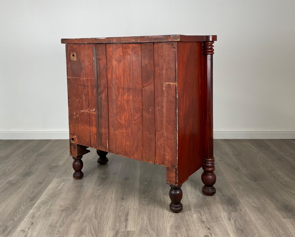 Antique 19th Century Bow Front Chest Of Drawers In Mahogany View IX
