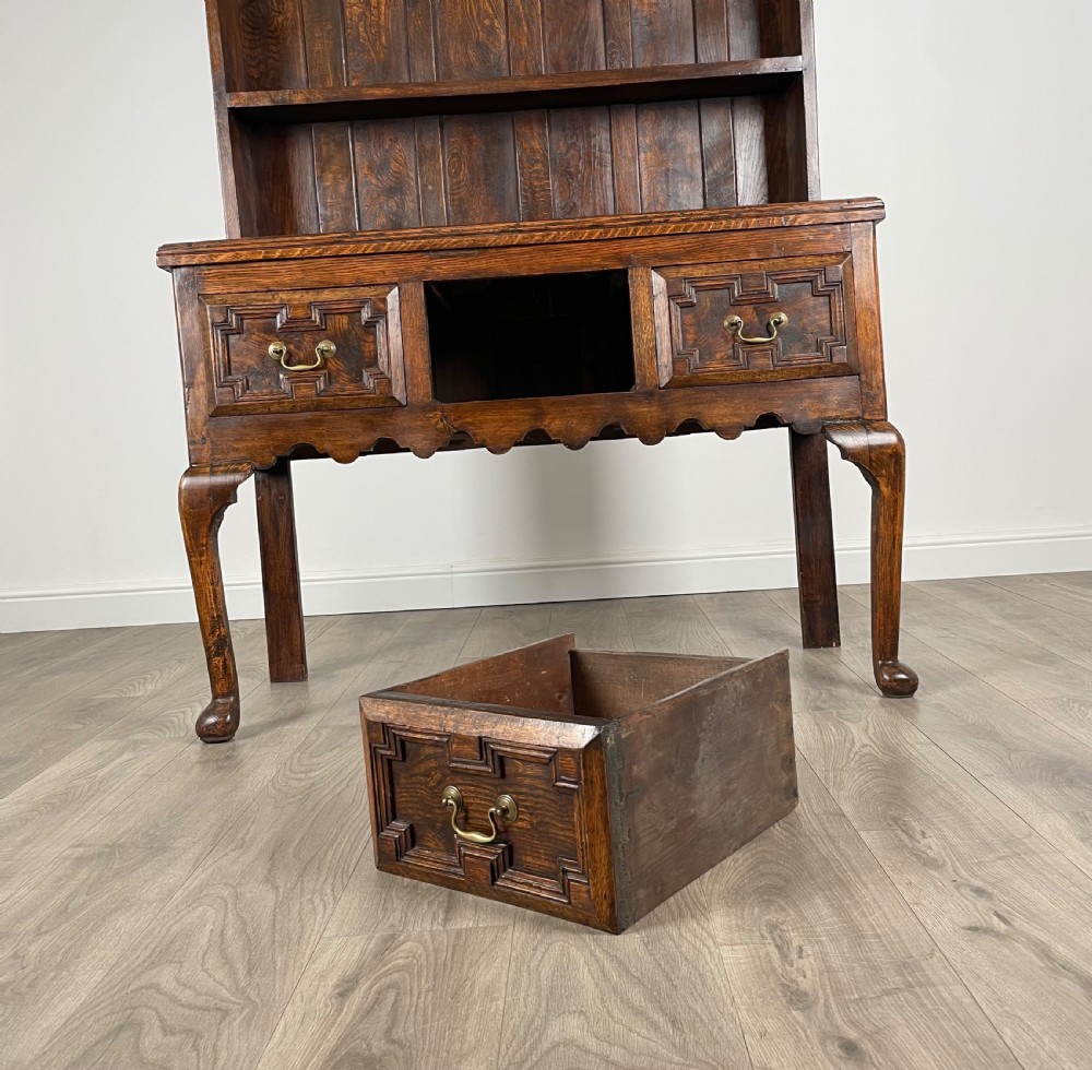 Antique 20th Century Jacobean Style Dresser In Oak View II