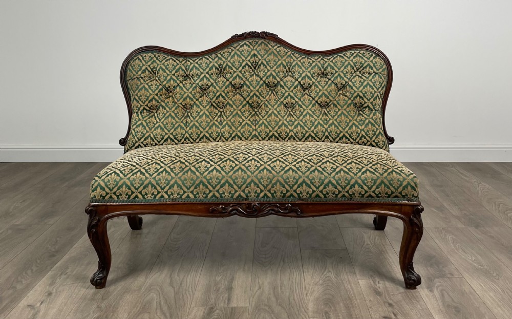 Antique 19th Century Rosewood Hall Seat / Settee