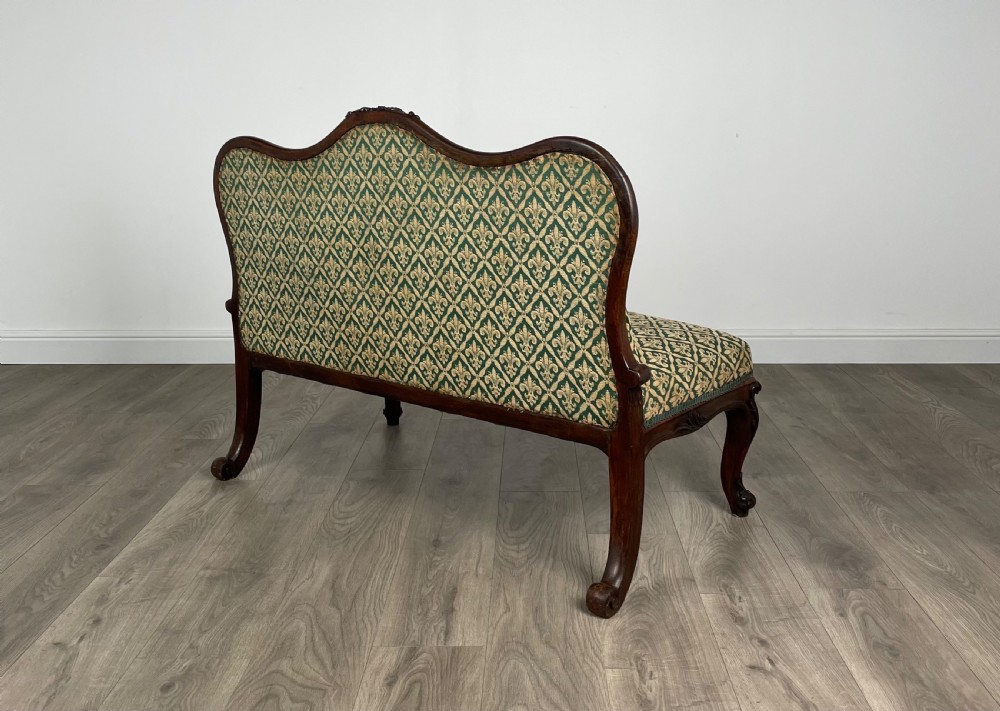 Antique 19th Century Rosewood Hall Seat / Settee View VI