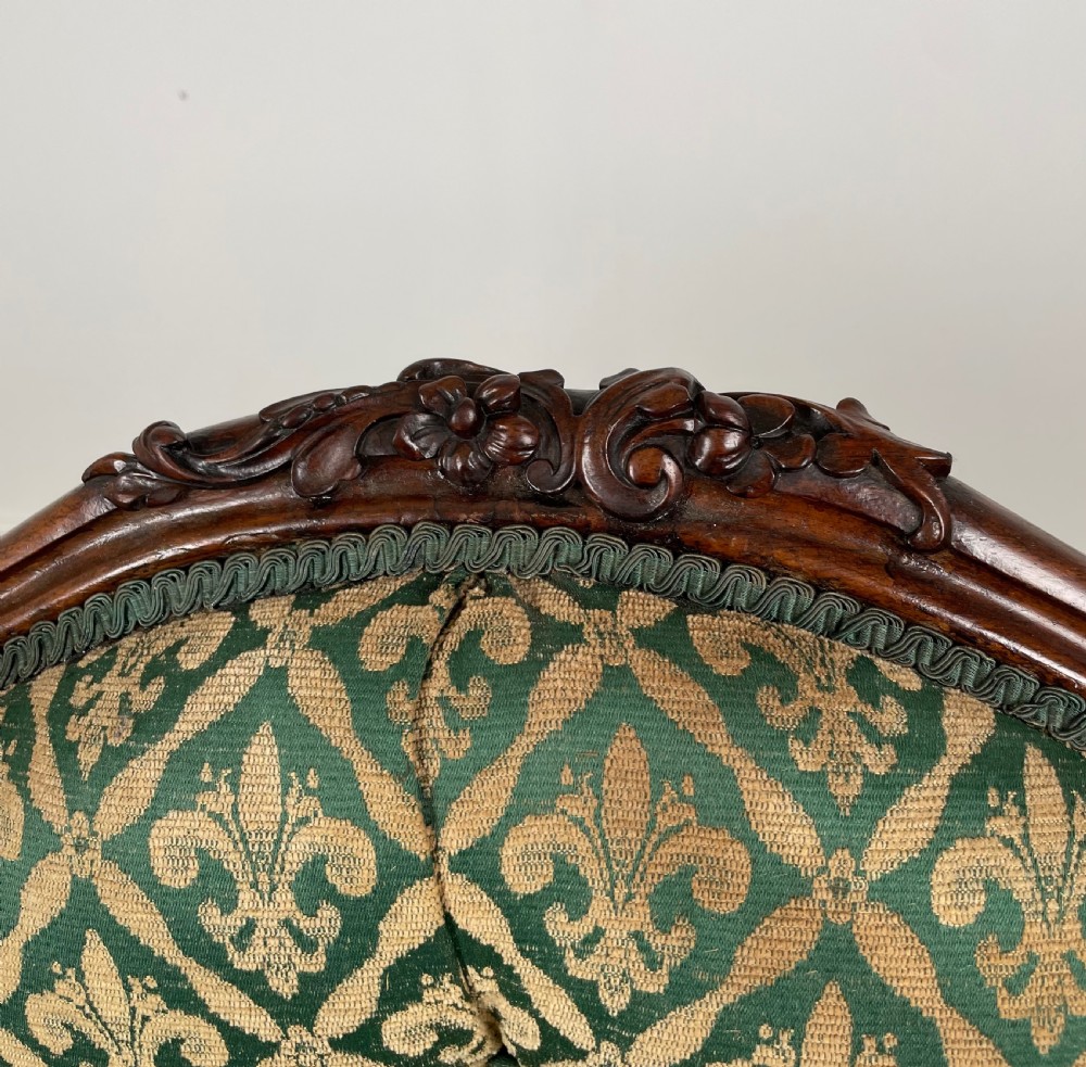 Antique 19th Century Rosewood Hall Seat / Settee View IX