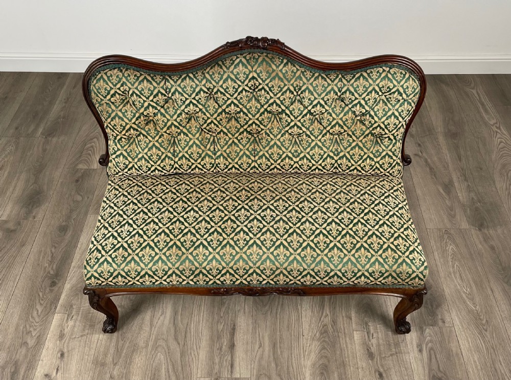 Antique 19th Century Rosewood Hall Seat / Settee View X