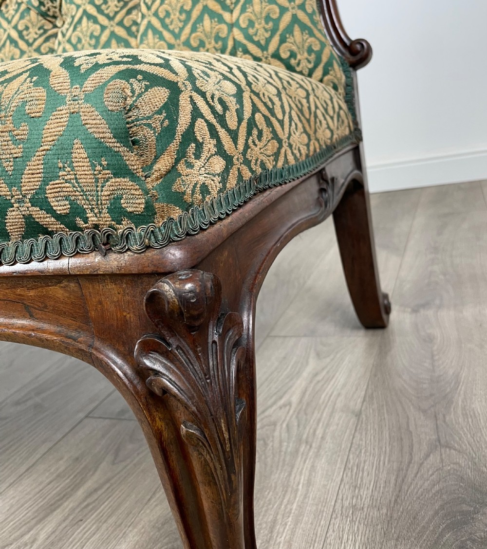 Antique 19th Century Rosewood Hall Seat / Settee View XI