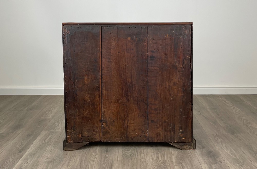 Antique 18th Century Heavily Carved Bureau In Oak View VIII