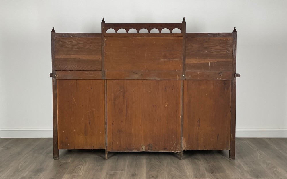 Antique 20th Century Sideboard In Oak View VIII