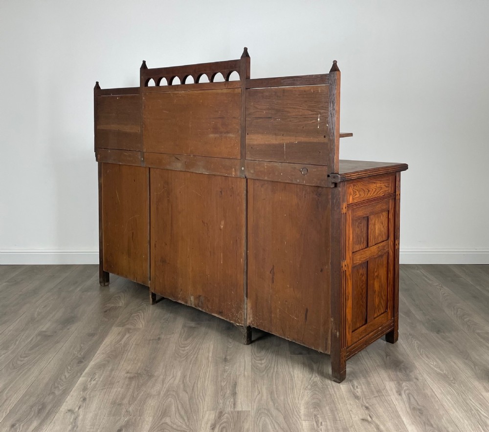 Antique 20th Century Sideboard In Oak View IX