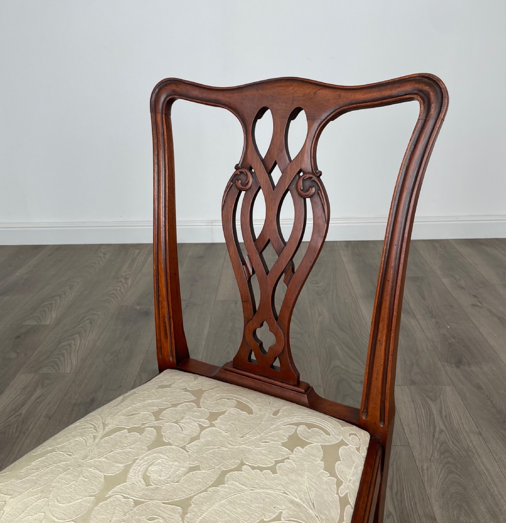 Antique Set Of 6 Georgian Dining Chairs In Mahogany View IV