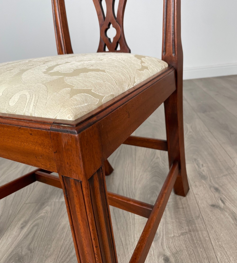 Antique Set Of 6 Georgian Dining Chairs In Mahogany View VI