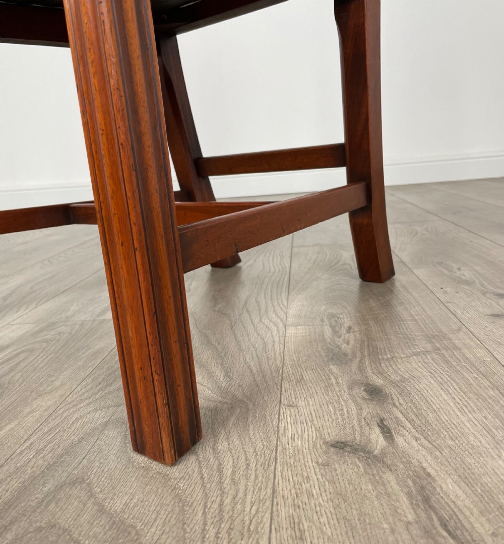 Antique Set Of 6 Georgian Dining Chairs In Mahogany View VII