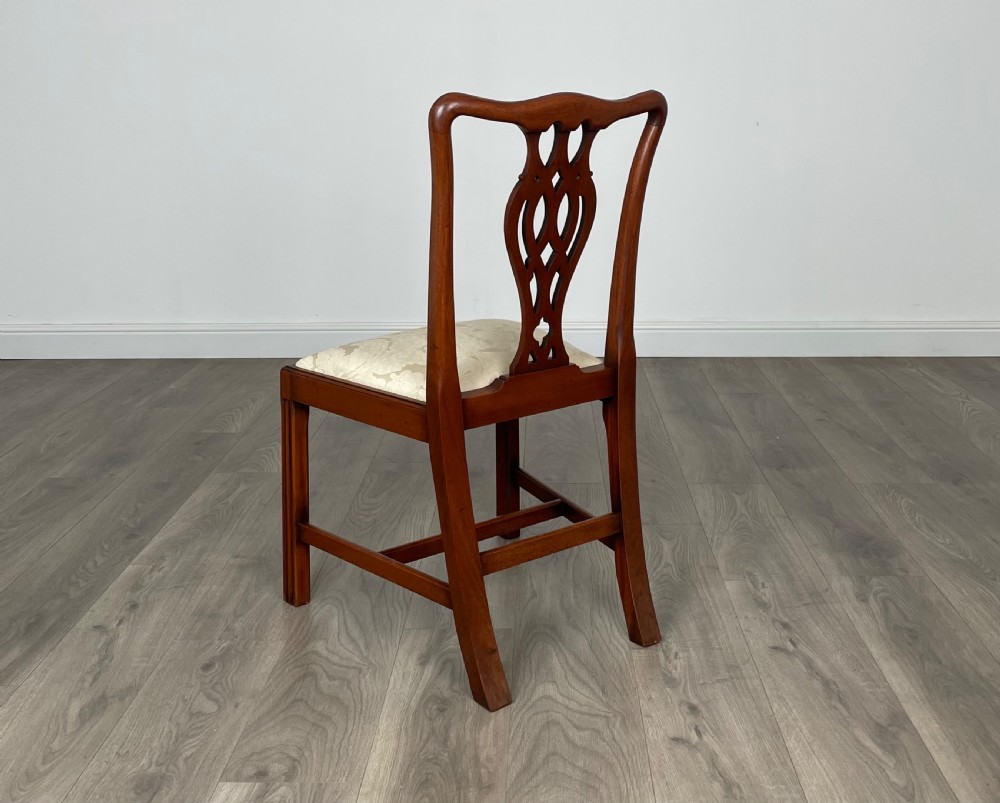 Antique Set Of 6 Georgian Dining Chairs In Mahogany View VIII