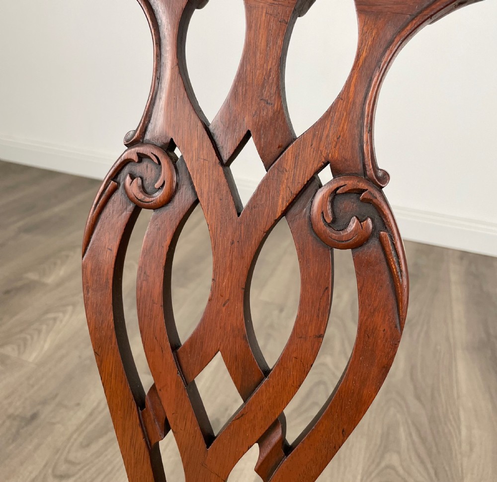 Antique Set Of 6 Georgian Dining Chairs In Mahogany View X