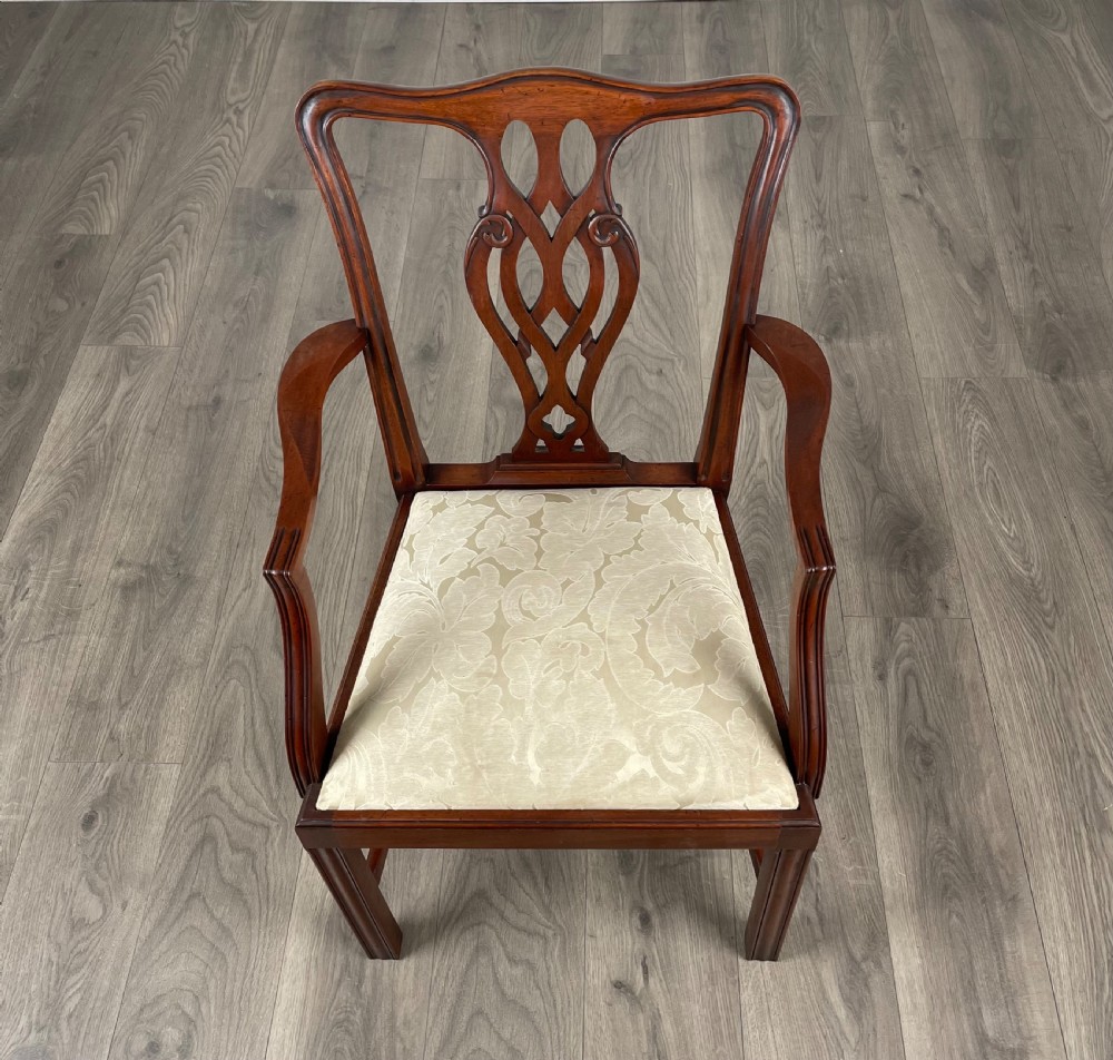 Antique Set Of 6 Georgian Dining Chairs In Mahogany View XI