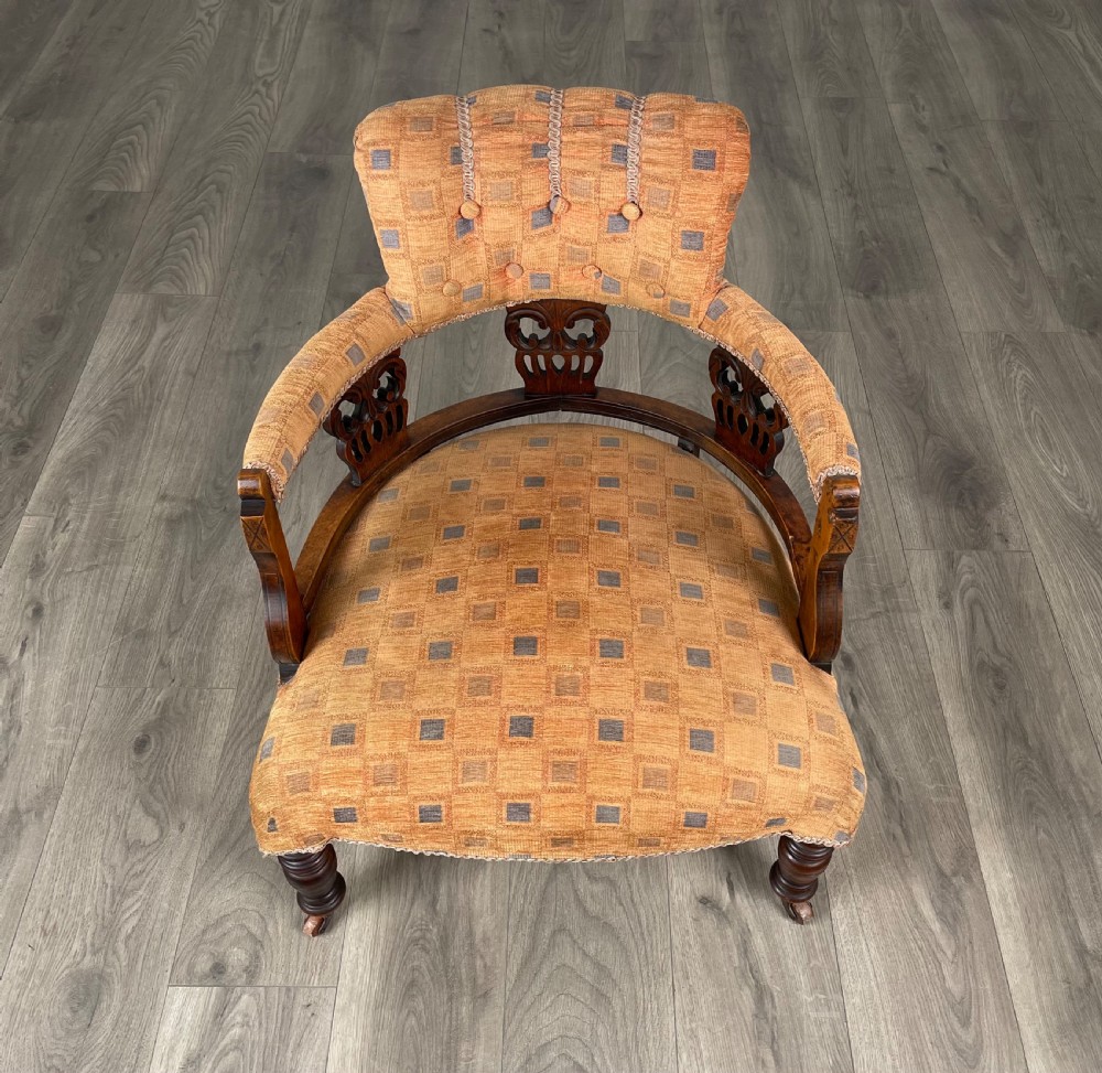 Antique Late Victorian Suite In Mahogany View VII