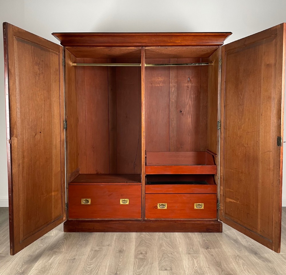 Antique 18th Century Wardrobe In Mahogany View II
