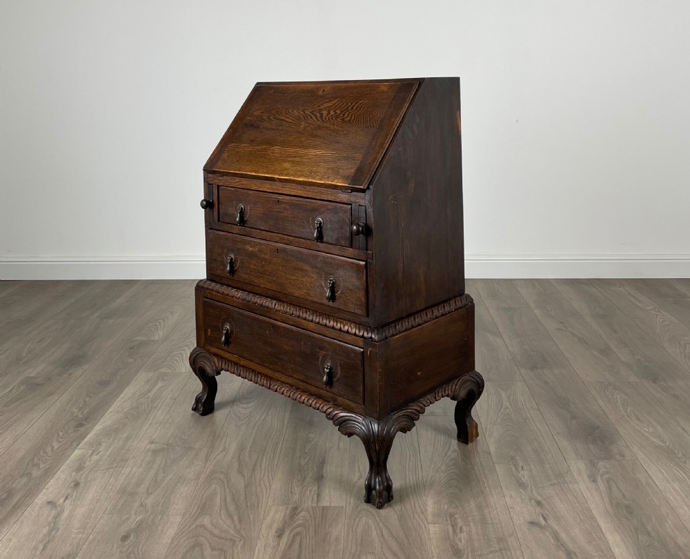 Antique 20th Century Bureau In Oak View VI