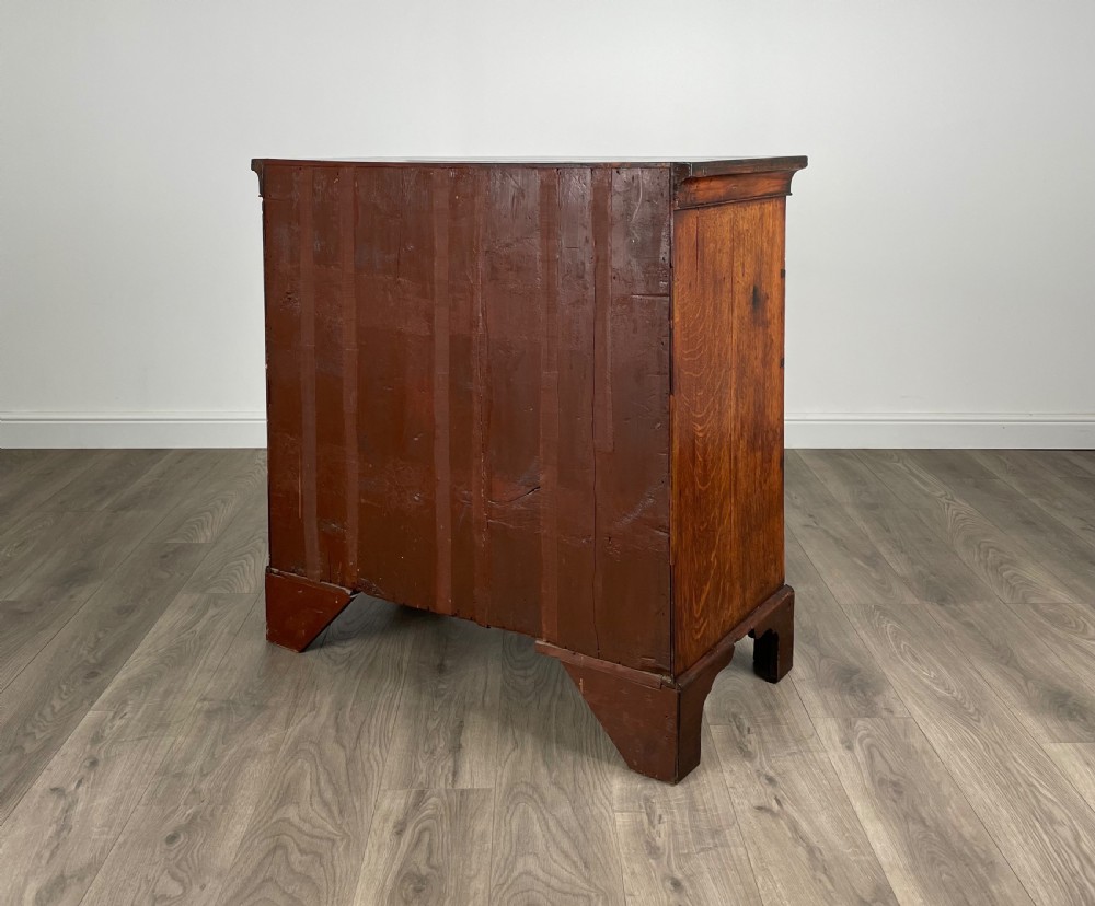Antique 18th Century Figured Walnut Chest Of Drawers View IX