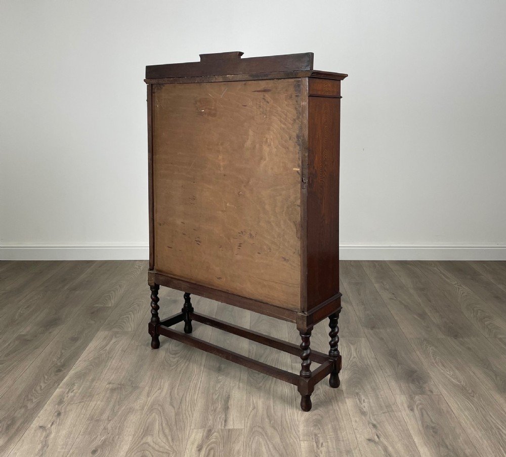 Antique 20th Century Display Cabinet In Oak View VII