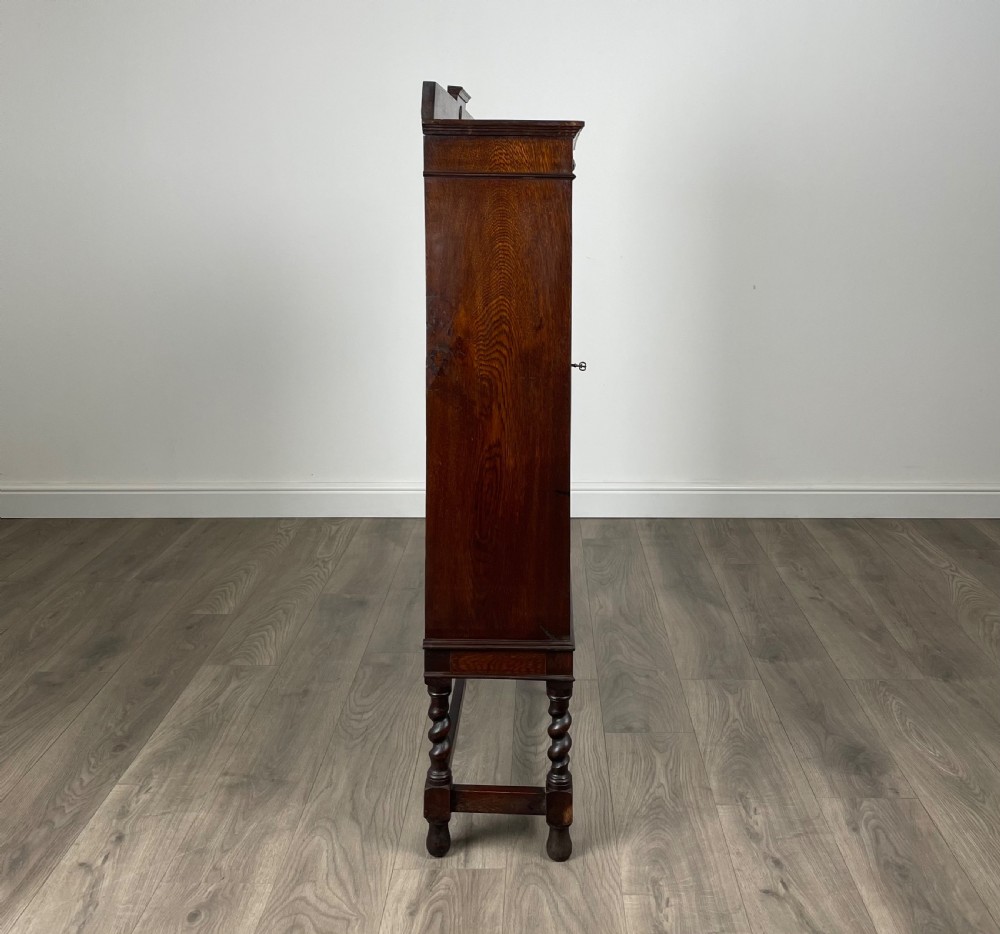 Antique 20th Century Display Cabinet In Oak View VIII