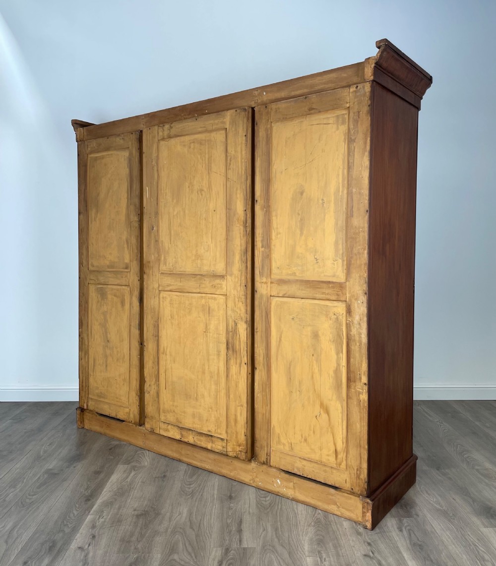 Antique 19th Century Compactum Wardrobe In Mahogany View VIII