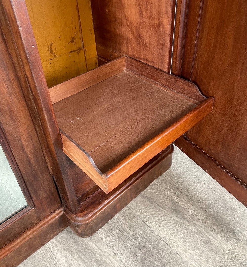Antique 19th Century Compactum Wardrobe In Mahogany View XI