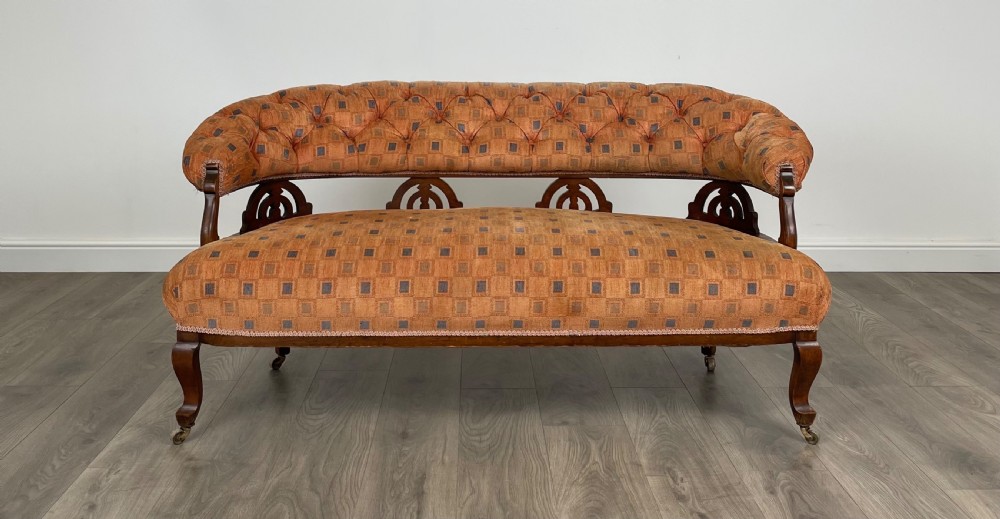 Antique 19th Century Settee In Mahogany