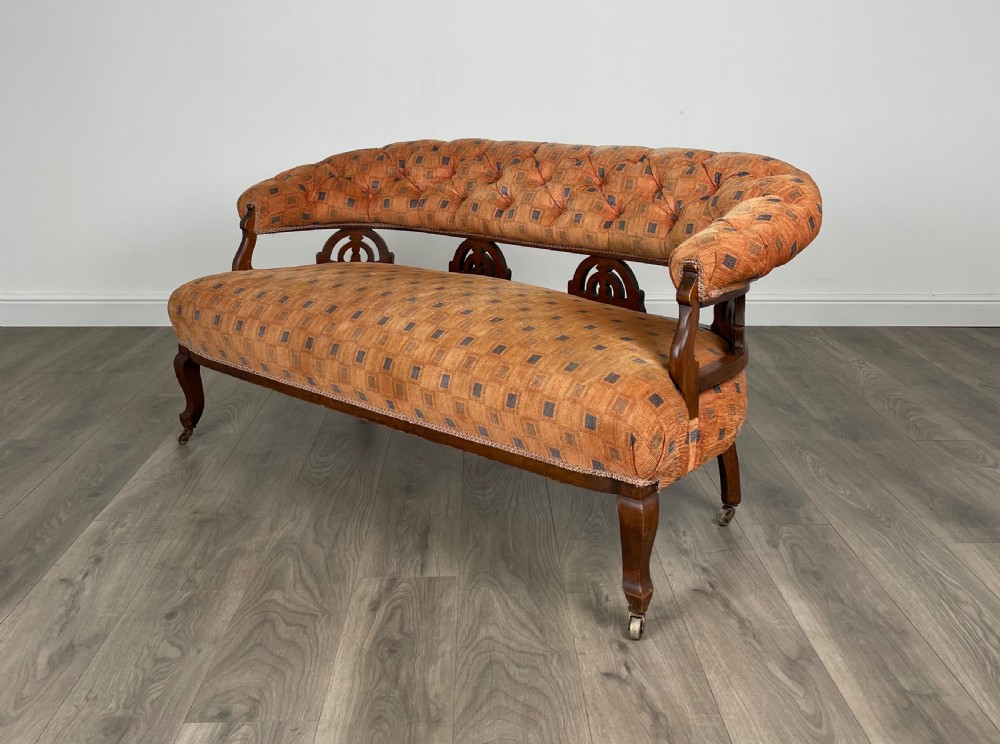 Antique 19th Century Settee In Mahogany View II